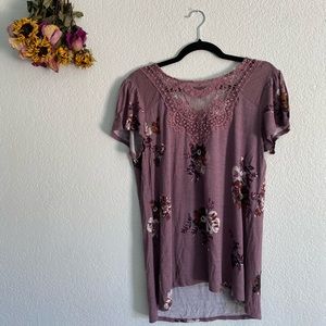 Maurices floral short sleeve top